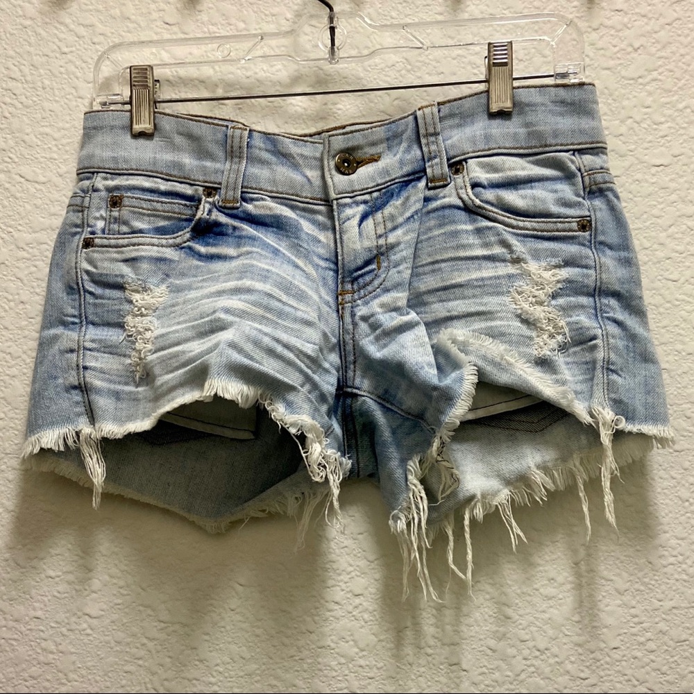 Light Wash Denim Shorts